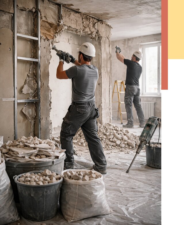 Демонтажные работы в Долгопрудном от 2739 руб. — услуги и цена под ключ | ОТДЕЛОЧНИК-Длг