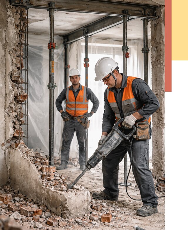 Снос несущих стен в Долгопрудном от 10400 руб. — демонтаж несущей стены под ключ | ОТДЕЛОЧНИК-Длг