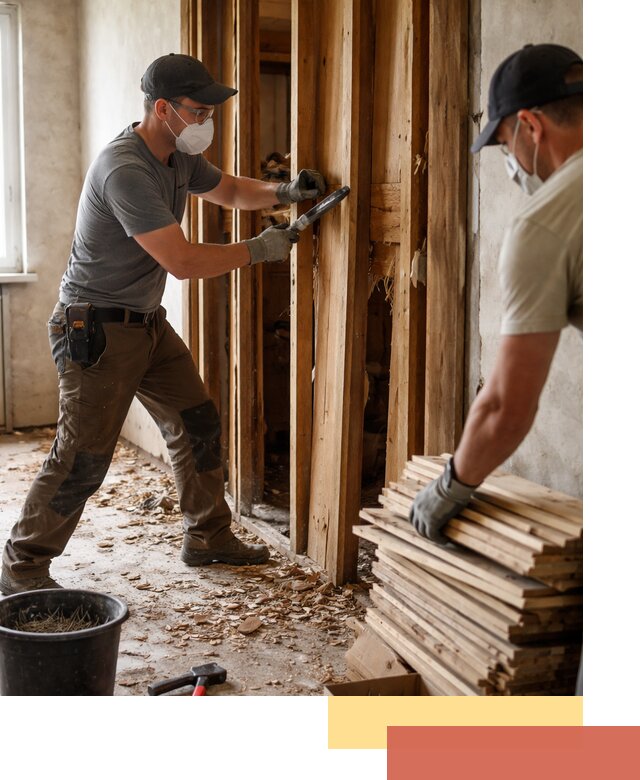 Демонтаж деревянных перегородок в Долгопрудном быстро и аккуратно