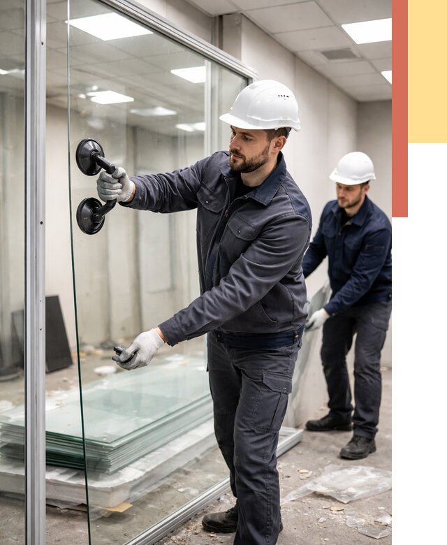 Демонтаж стеклянных перегородок в Долгопрудном от 3247 руб. — быстро и недорого | ОТДЕЛОЧНИК-Длг