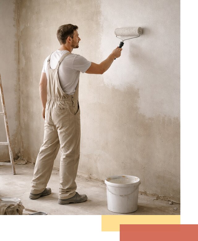 Грунтовка стен под отделку в Долгопрудном профессиональным раствором