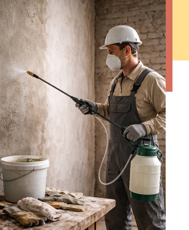 Антисептическая обработка стен в Долгопрудном от 1218 руб. — быстро и недорого | ОТДЕЛОЧНИК-Длг