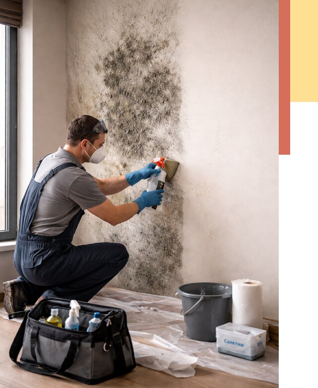 Удаление плесени со стен в Долгопрудном от 2181 руб. — быстро и недорого | ОТДЕЛОЧНИК-Длг