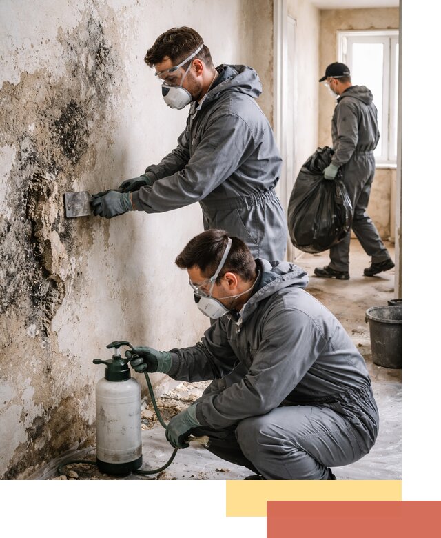 Удаление плесени со стен профессионально в Долгопрудном