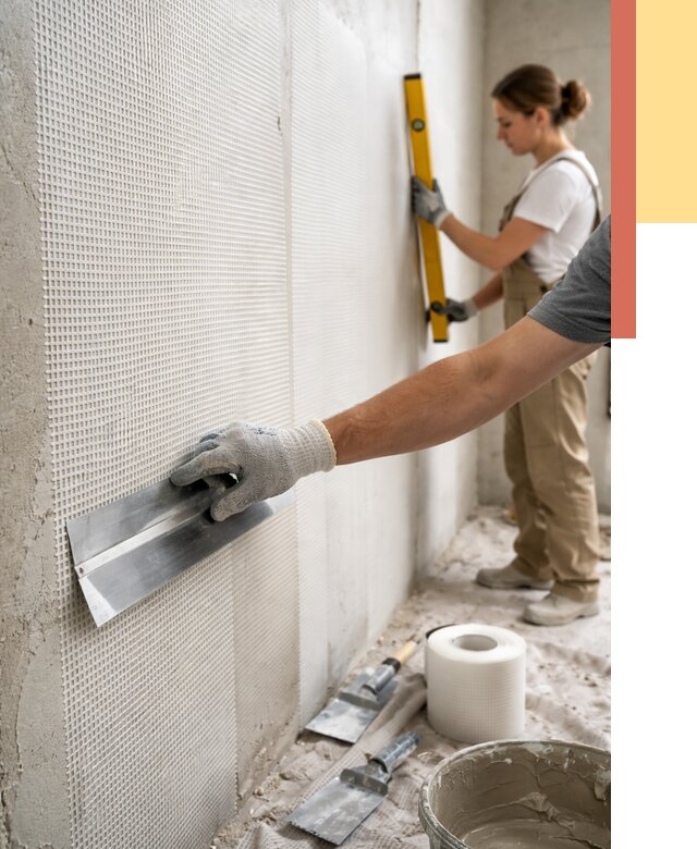 Армирование стен стеклосеткой в Долгопрудном от 3247 руб. под ключ | ОТДЕЛОЧНИК-Длг