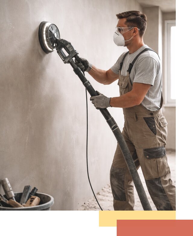 Профессиональная шлифовка стен в Долгопрудном быстро и качественно