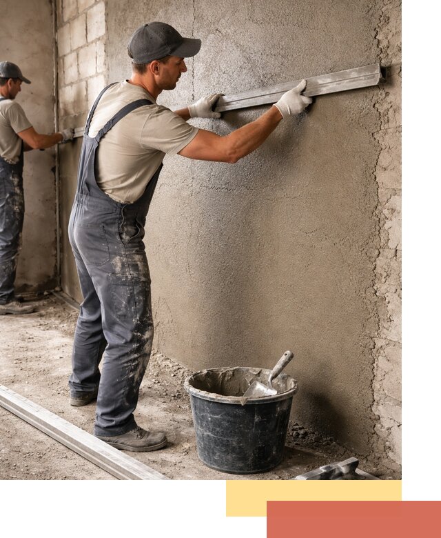 Штукатурка стен цементно-песчаная в Долгопрудном профессионально