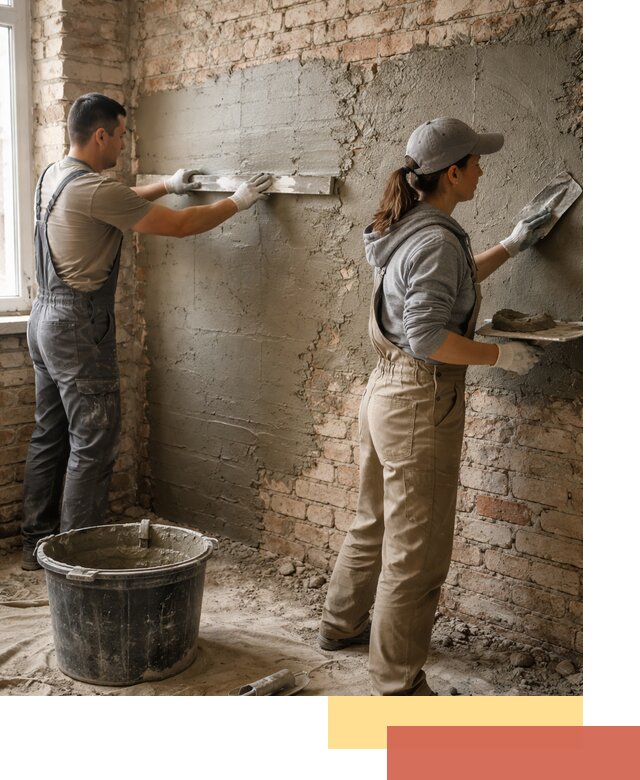 Штукатурка кирпичных стен в Долгопрудном — качественно и надежно