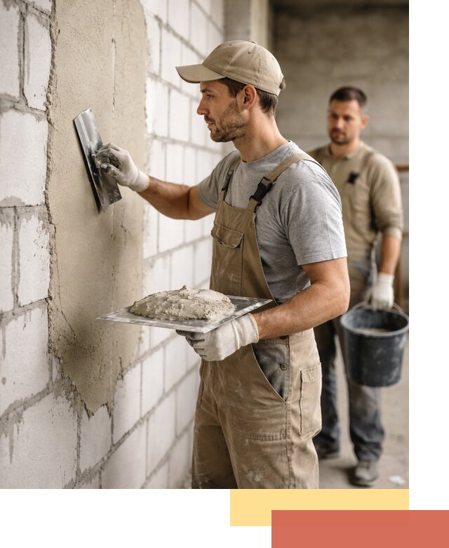 Штукатурка стен из газобетона в Долгопрудном под ключ