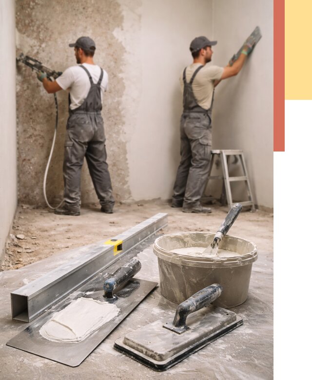 Штукатурка стен под обои в Долгопрудном от 4566 руб./м2 — выравнивание под обои | ОТДЕЛОЧНИК-Длг