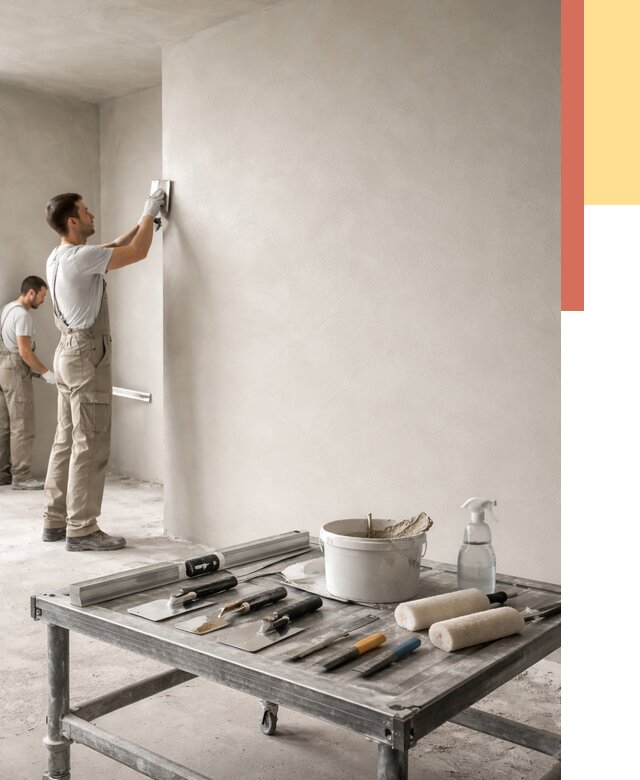 Штукатурка стен под покраску в Долгопрудном от 4566 руб./м² — качественно и недорого | ОТДЕЛОЧНИК-Длг