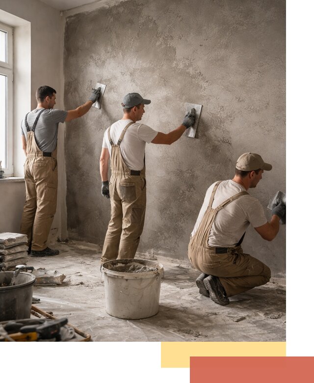 Декоративная штукатурка под бетон в Долгопрудном для стен и потолков