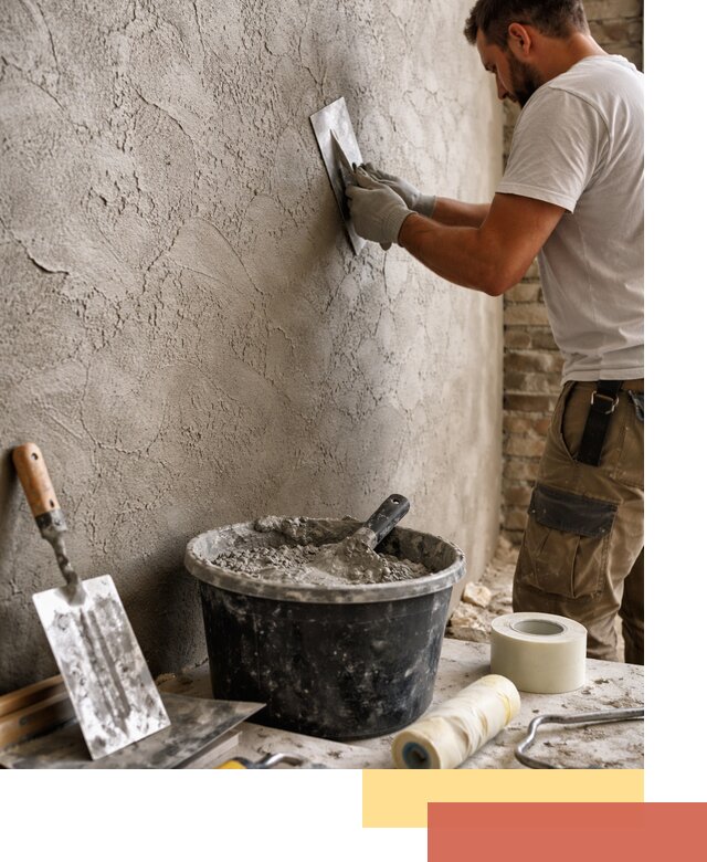 Декоративная штукатурка лофт в Долгопрудном — отделка стен и потолков