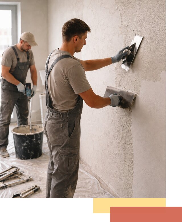 Структурная штукатурка стен в Долгопрудном — качественная отделка поверхностей