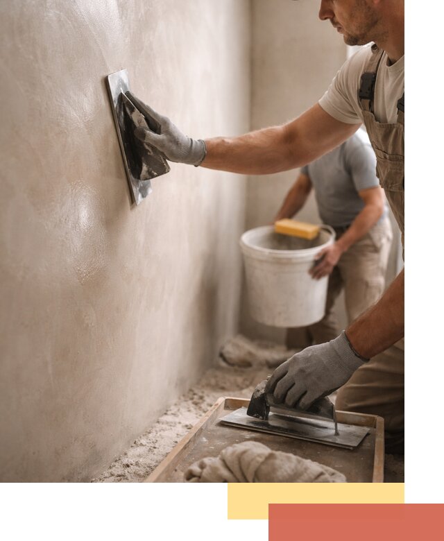 Нанесение марокканской штукатурки таделакт в Долгопрудном