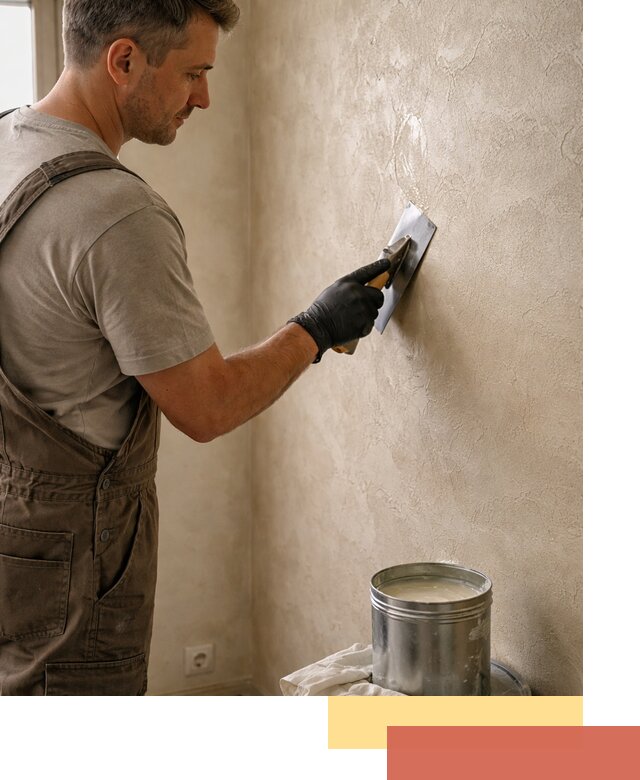 Нанесение воска на штукатурку в Долгопрудном для защиты и блеска