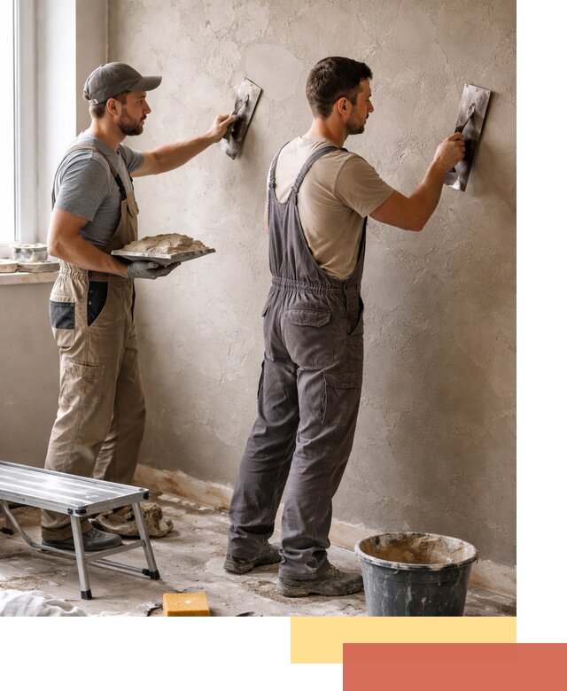 Ремонт декоративной штукатурки и восстановление фактуры в Долгопрудном