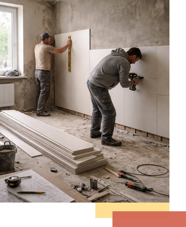 Монтаж ПВХ панелей на стены в Долгопрудном качественно и быстро