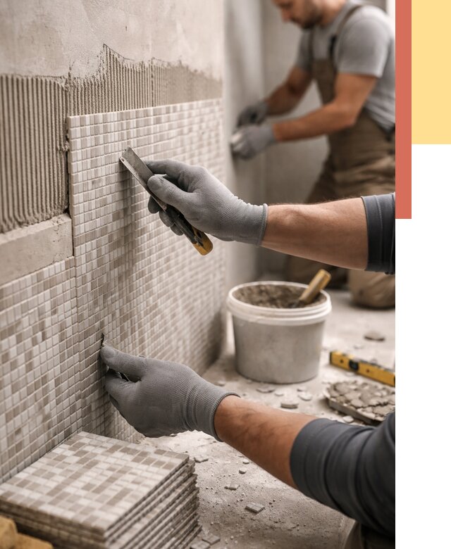 Облицовка стен мозаикой в Долгопрудном от 3247 руб/м2 — укладка мозаики на стены | ОТДЕЛОЧНИК-Длг