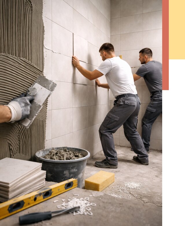 Укладка плитки на стены в Долгопрудном от 862 руб. — качественно и недорого | ОТДЕЛОЧНИК-Длг