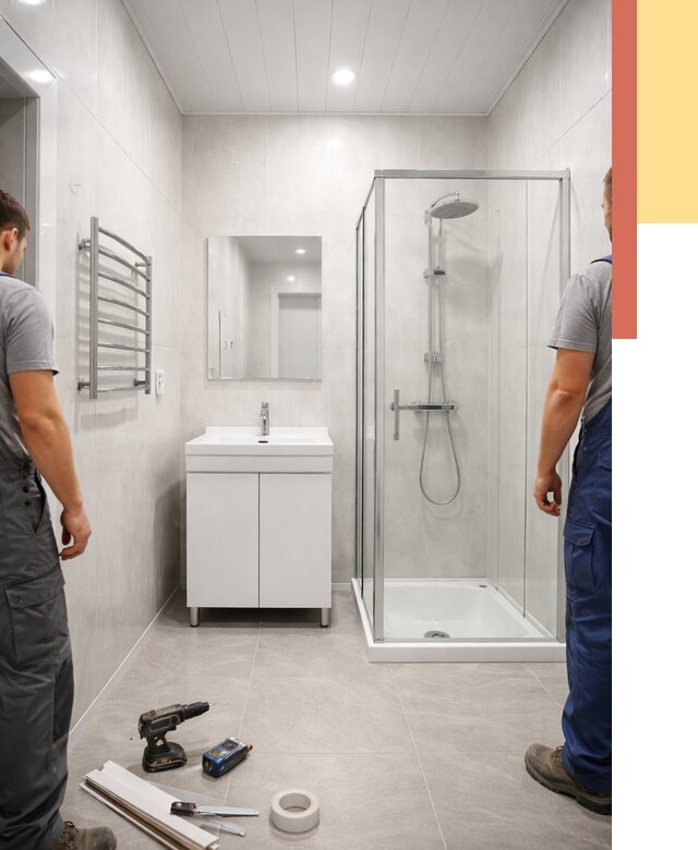 Отделка ванной комнаты панелями ПВХ в Долгопрудном от 4566 руб. за м2 | ОТДЕЛОЧНИК-Длг