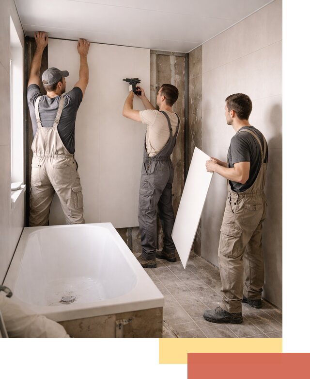 Отделка ванной панели ПВХ профессионально в Долгопрудном