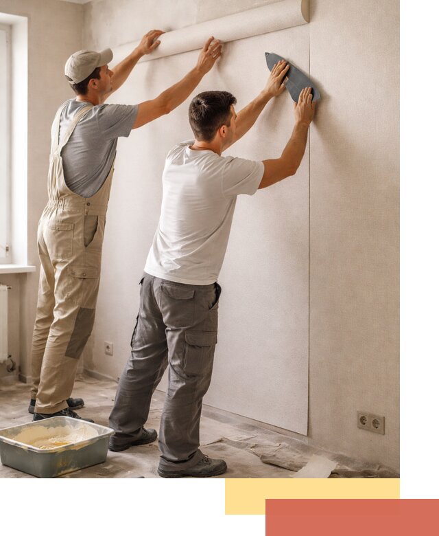 Поклейка виниловых обоев в Долгопрудном профессионально и качественно