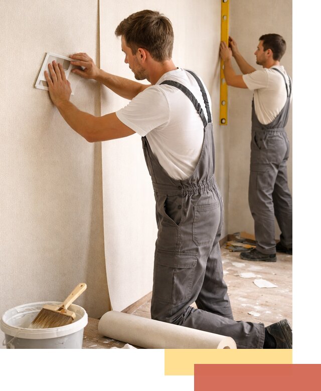 Поклейка бумажных обоев в Долгопрудном качественно и недорого