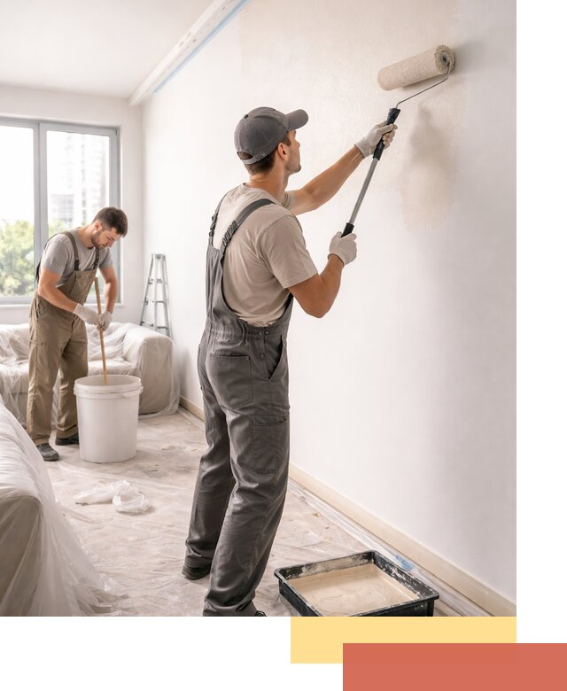 Покраска стен в офисе в Долгопрудном — быстрый и качественный ремонт