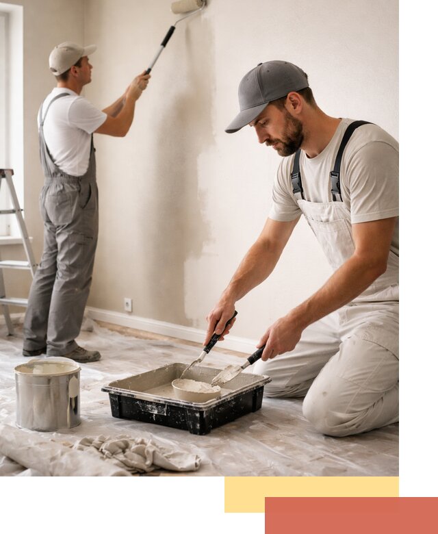 Покраска стен в квартире в Долгопрудном — профессионально и аккуратно