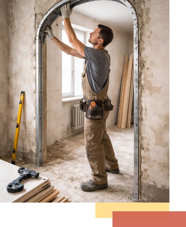 Устройство арочного проема в Долгопрудном под ключ