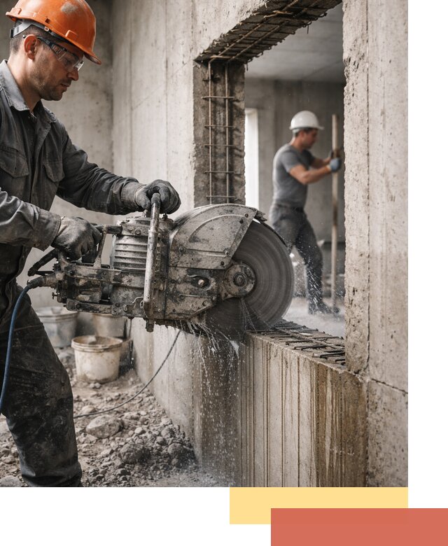 Алмазная резка проемов в Долгопрудном быстро и точно