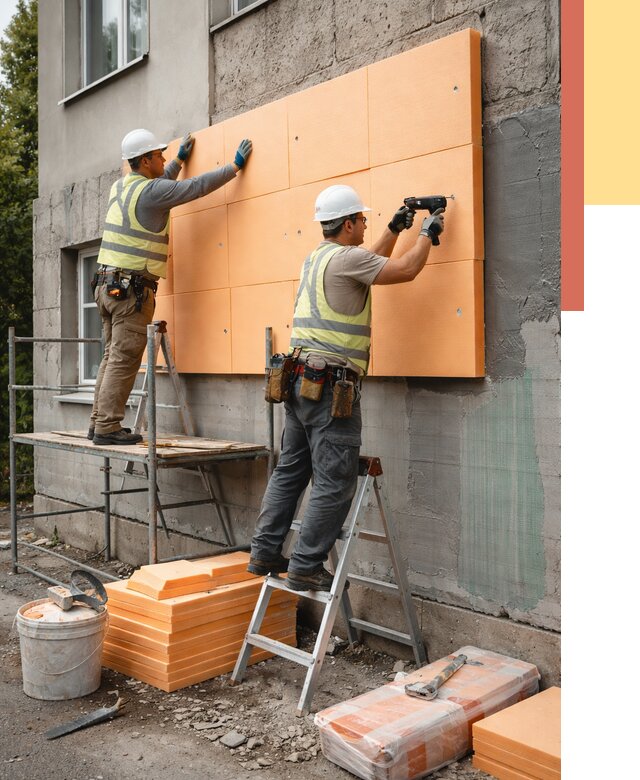 Утепление стен пеноплексом в Долгопрудном от 1877 руб./м2 — быстро и недорого | ОТДЕЛОЧНИК-Длг