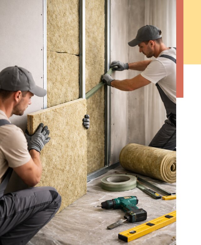 Шумоизоляция стен в Долгопрудном под ключ от 1877 руб. | ОТДЕЛОЧНИК-Длг