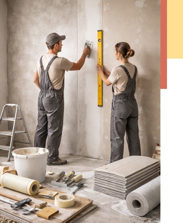 Отделка стен в Долгопрудном от 1522 руб/м² — недорого, быстро, под ключ | ОТДЕЛОЧНИК-Длг