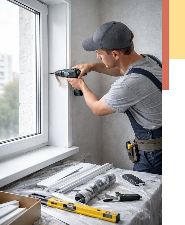 Установка пластиковых откосов в Долгопрудном от 2283 руб. | ОТДЕЛОЧНИК-Длг монтаж, быстро и недорого