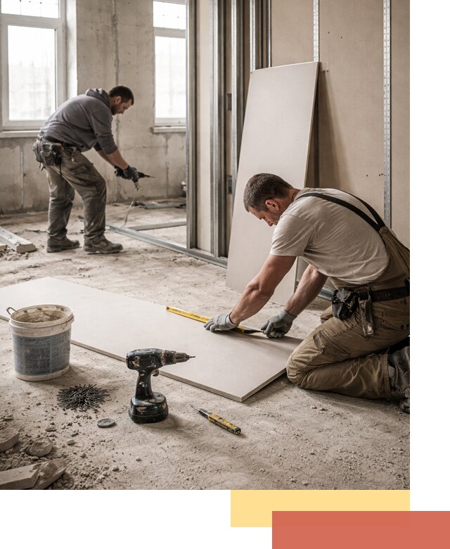 Кладка перегородок из ПГП под ключ в Долгопрудном