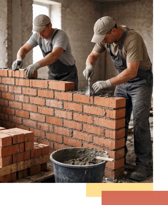 Кладка кирпичных перегородок под ключ в Долгопрудном