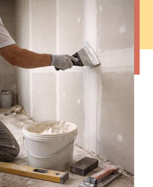 Шпаклевка перегородок из гипсокартона в Долгопрудном от 2537 руб. — услуги ОТДЕЛОЧНИК-Длг