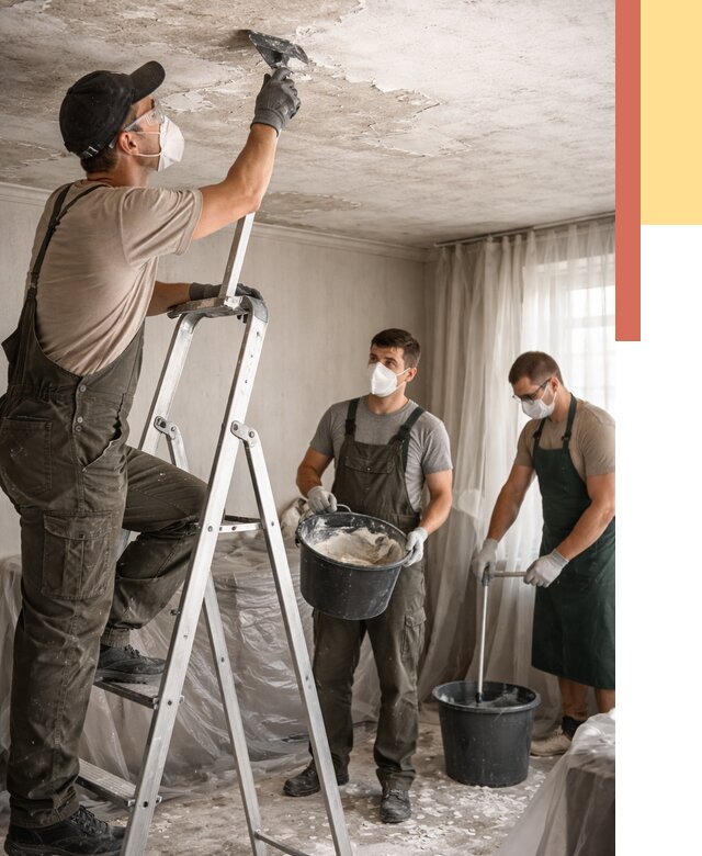 Удаление побелки с потолка в Долгопрудном от 2537 руб. быстро и недорого | ОТДЕЛОЧНИК-Длг