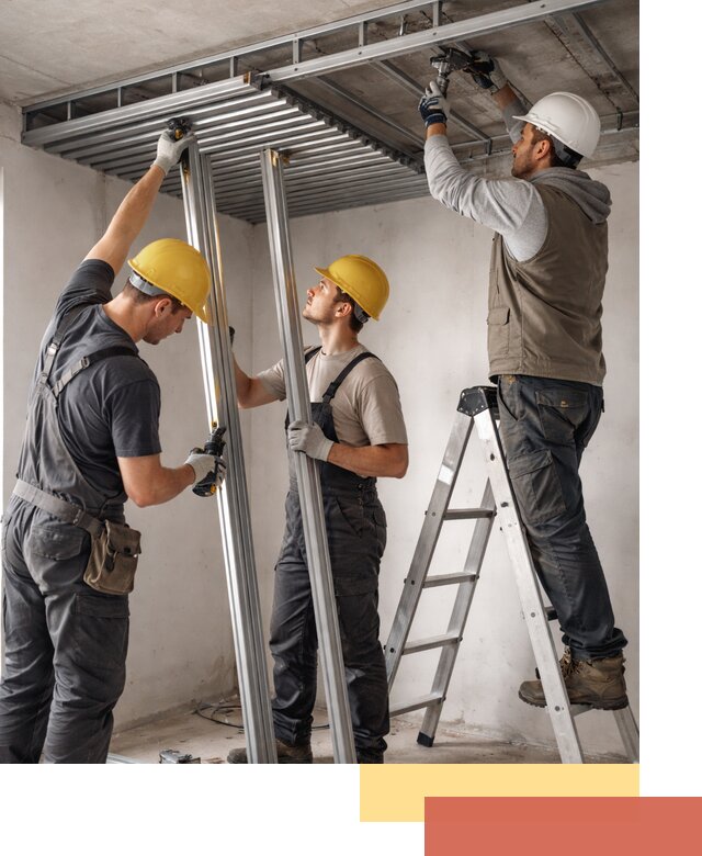 Монтаж реечного потолка под ключ в Долгопрудном