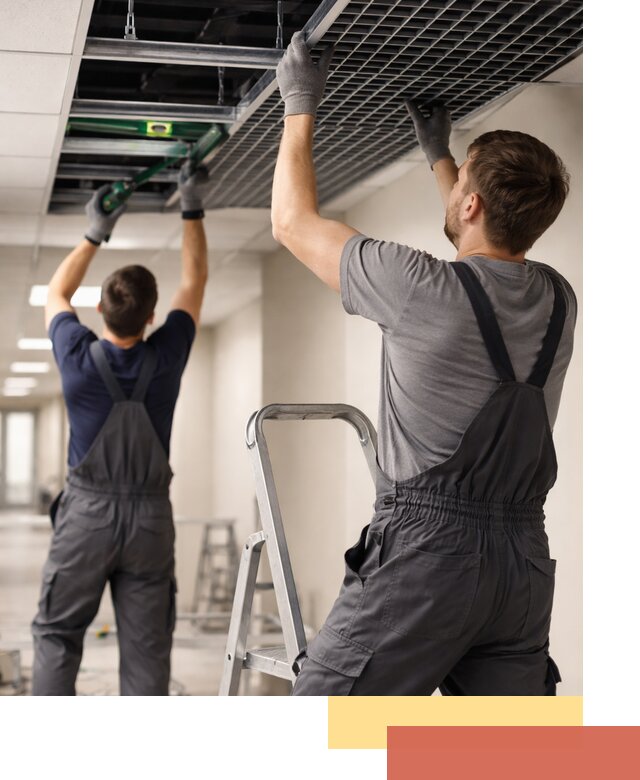 Монтаж потолка Грильято в Долгопрудном: установка под ключ качественно