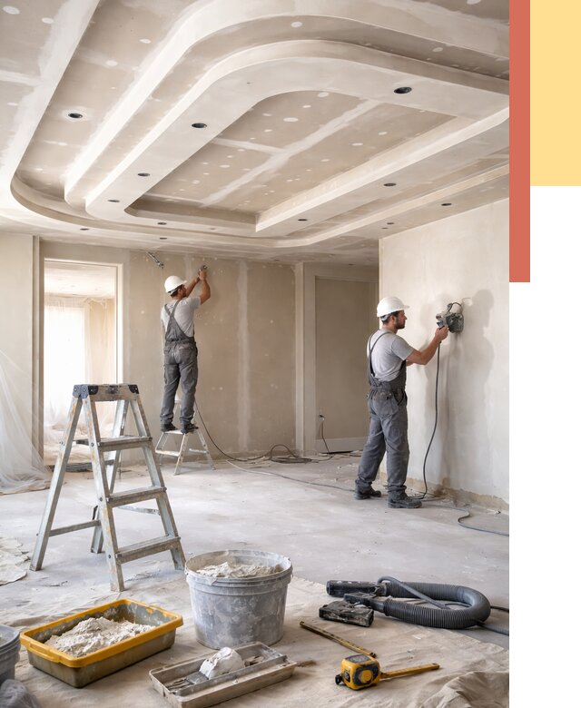 Многоуровневый потолок из гипсокартона в Долгопрудном от 761 руб. под ключ | ОТДЕЛОЧНИК-Длг