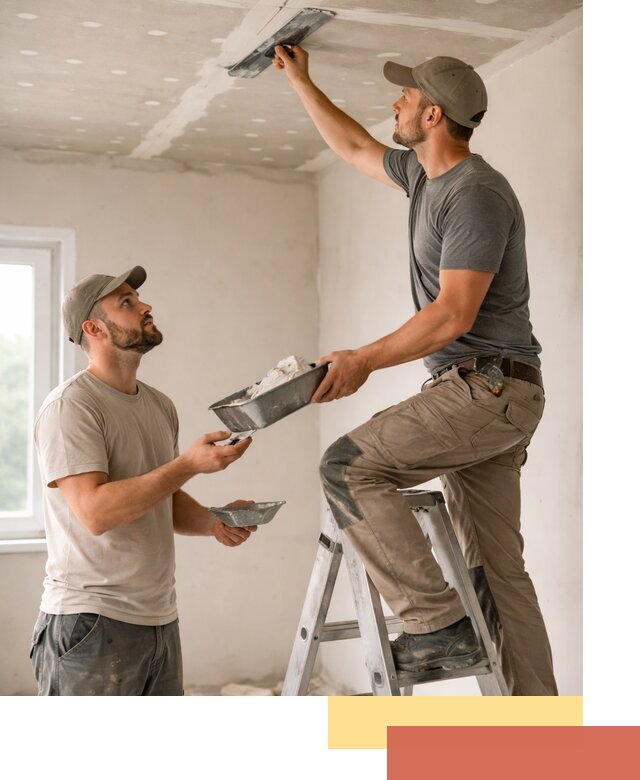 Шпаклевка потолка из гипсокартона в Долгопрудном качественно и быстро