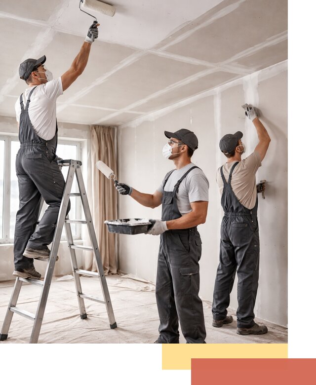 Покраска потолка из гипсокартона в Долгопрудном качественно и недорого