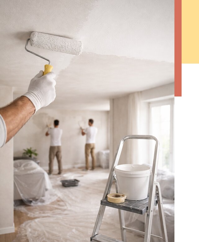 Покраска потолка акриловой краской в Долгопрудном от 2537 руб. | ОТДЕЛОЧНИК-Длг