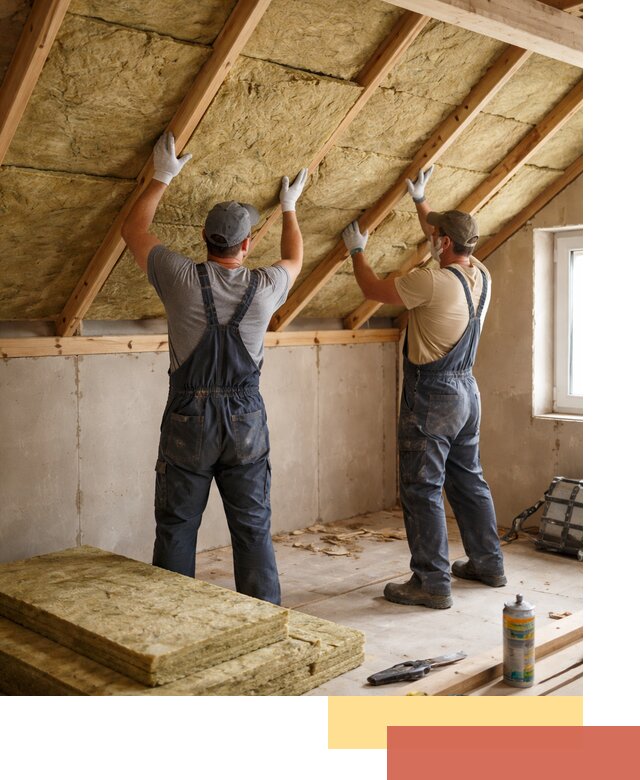 Утепление потолка минеральной ватой в Долгопрудном