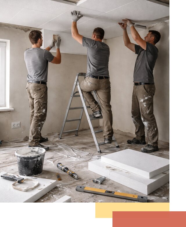 Утепление потолка пенопластом в Долгопрудном быстро и качественно