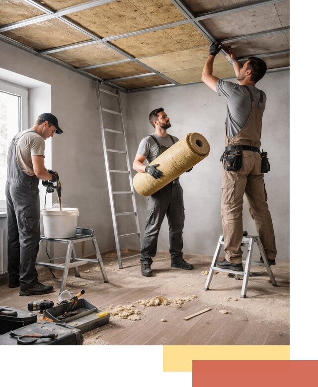 Шумоизоляция потолка в Долгопрудном: профессиональный монтаж и отделка